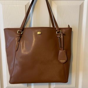 Coach leather tote